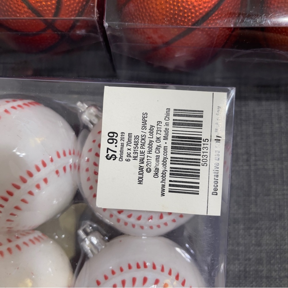 Sports ornaments